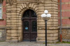 Eingang altes Hafenamt in Dortmund