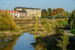 Pegelschlange in Minden