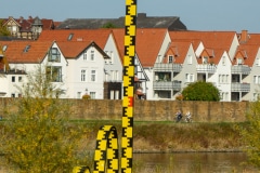Pegelschlange in Minden