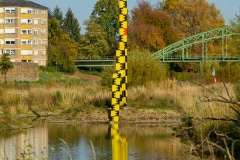 Pegelschlange in Minden