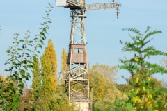Kran in der Weserwerft in Minden