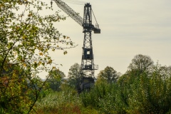 Kran in der Weserwerft in Minden