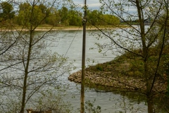 Aalkutter im Rhein bei Neuss