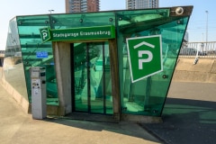 Parkhaus Stadsgarage Erasmusbrug in Rotterdam