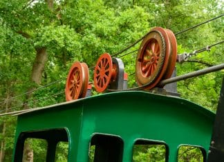 Fotospot Kabelbahn in Ter Apel Kabelbahn über den Kanal Ruiten Aa in Ter Apel