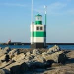 Fotospot Ship Spotting in IJmuiden Molenkopf Süd grüner Leuchtturm