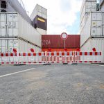 Rahmedetalbrücke eine Woche vor der Sprengung Rahmedetalbruecke Container eine Woche vor der Sprengung